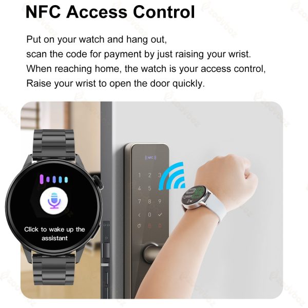 ⁦2022 NFC Smart Watch Men Sport GPS Track Watches Women Wireless Charging Custom Dial Call Heart Rate ECG Smartwatch For Samsung⁩ - الصورة ⁦4⁩
