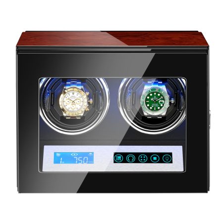 AAA Quality 5 Modes Rosewood Watch Winder with Quiet Japanese Mabuchi Motor 2 0 Storage Ultra-quiet Japanese motor with LED