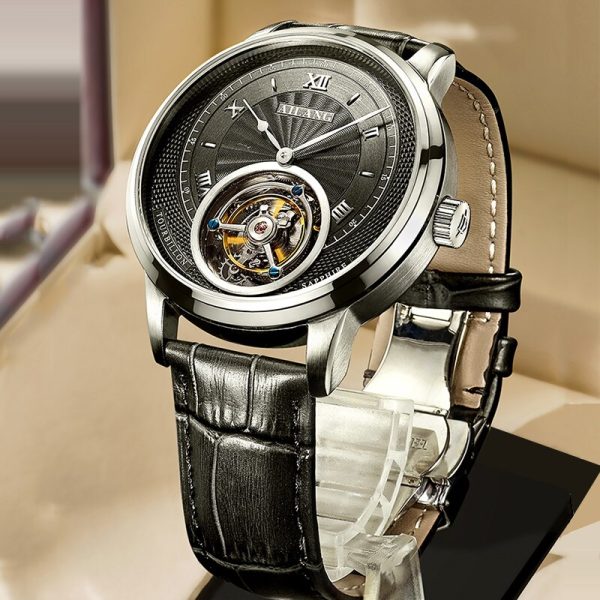 ⁦APNUONR watch male mechanical authentic famous brand tourbillon mechanical watch 2020 new hollow male watch real tourbillon⁩ - الصورة ⁦2⁩