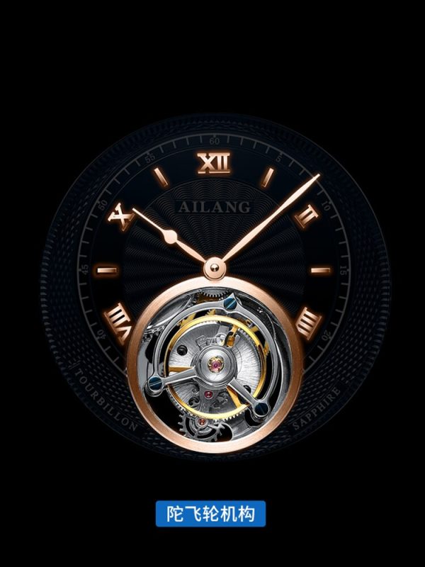 ⁦APNUONR watch male mechanical authentic famous brand tourbillon mechanical watch 2020 new hollow male watch real tourbillon⁩ - الصورة ⁦4⁩
