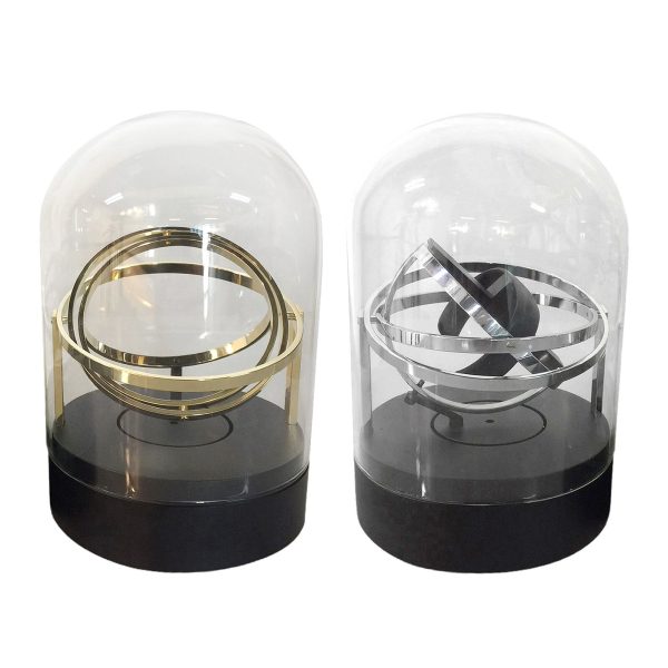 ⁦Automatic Watch Winder Box For Mechanical Single Watch Storage Box Watch Shaker Brand Fashion Rotator Luxury Transparent Glass⁩ - الصورة ⁦6⁩