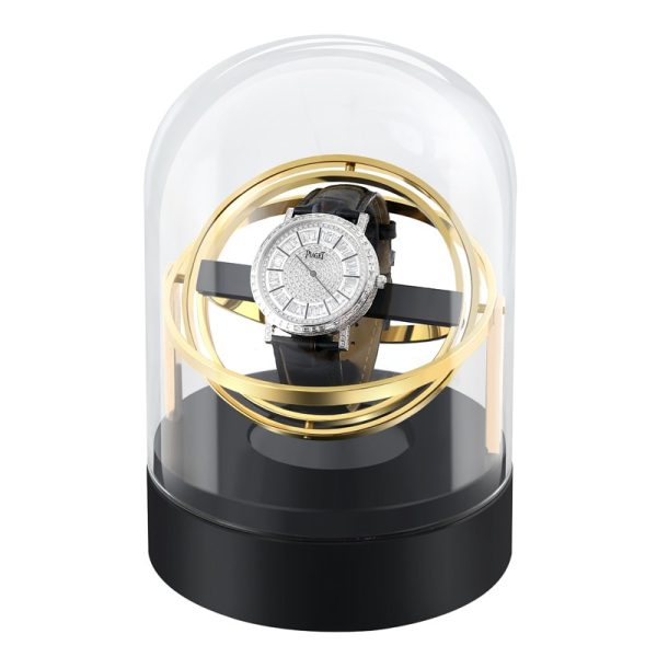 ⁦Automatic Watch Winder Box For Mechanical Watches Watch Shaker Brand Fashion Single Watch Box Rotator Luxury Transparent Glass⁩ - الصورة ⁦2⁩