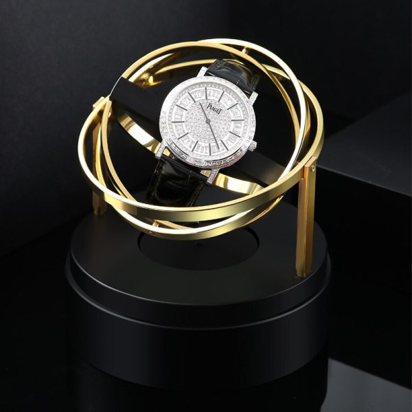 ⁦Automatic Watch Winder Box For Mechanical Watches Watch Shaker Brand Fashion Single Watch Box Rotator Luxury Transparent Glass⁩ - الصورة ⁦6⁩