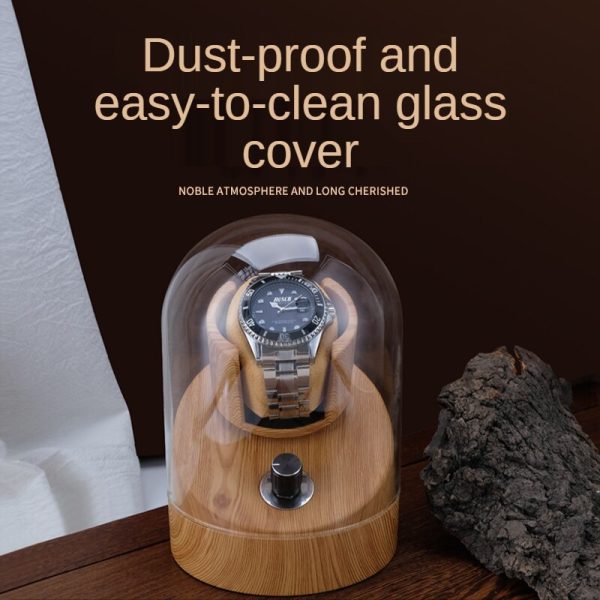 ⁦Automatic Watch Winder Luxury Mechanical Watches Anti-Magnetic Transparent Silent Watch Storage Organizer Box Display Gift Ideas⁩ - الصورة ⁦2⁩
