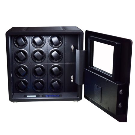 Automatic Watch Winder Safe Box 12 Grids Watch Winding Box Quiet Motor Storage Display Case Mechanical Watches Jewelry Box