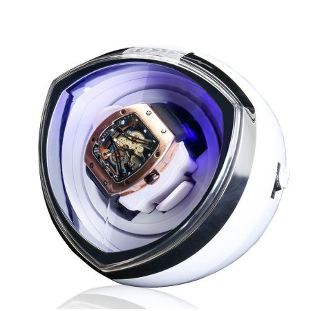 Automatic Watch Winders Box Rotator Lights Watch Holder Case Winding Watch Cabinet Single Clock Storage Luxury Stand Display Box