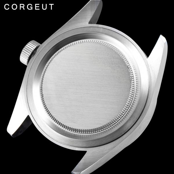 ⁦Corgeut Luxury Brand Mechanical Watch Schwarz Bay Men Automatic Military Sport Swim Clock Leather Mechanical Wrist Watches⁩ - الصورة ⁦6⁩