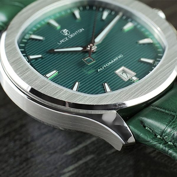 ⁦LACZ DENTON Men's Watches Automatic Watch Men Mechanical Watches 2022 Luxury Brand 100M Waterproof Business Sport Reloj Hombre⁩ - الصورة ⁦4⁩