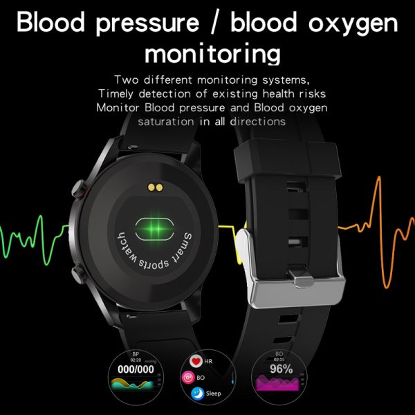⁦LIGE 2021 Fashion Full Circle Touch Screen Mens Smart Watches IP68 Waterproof Sports Fitness Watch Luxury Smart Watch for men⁩ - الصورة ⁦2⁩