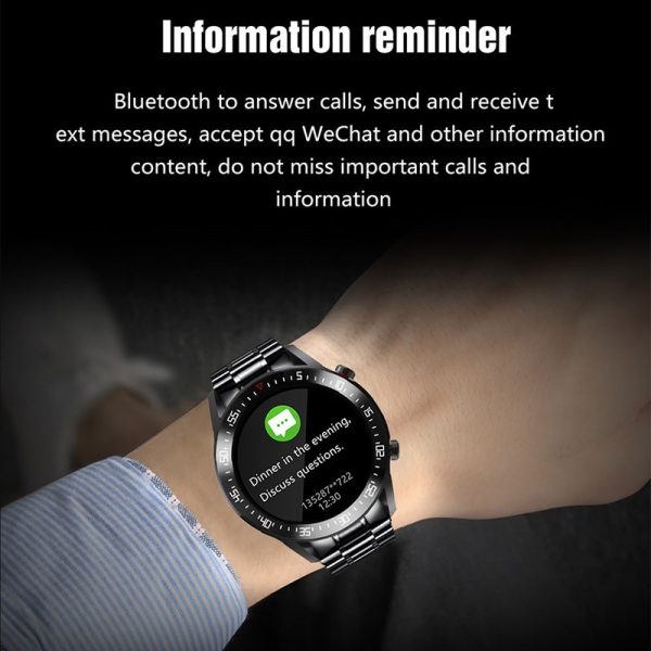 ⁦LIGE 2021 Fashion Full Circle Touch Screen Mens Smart Watches IP68 Waterproof Sports Fitness Watch Luxury Smart Watch for men⁩ - الصورة ⁦4⁩