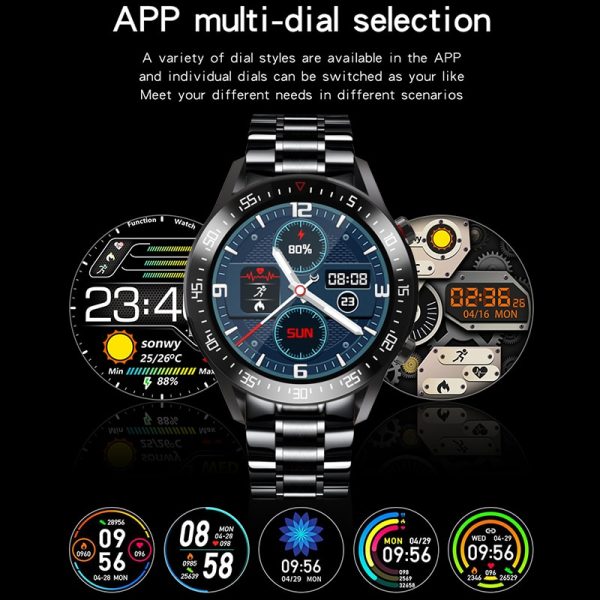 ⁦LIGE 2021 Fashion Full Circle Touch Screen Mens Smart Watches IP68 Waterproof Sports Fitness Watch Luxury Smart Watch for men⁩ - الصورة ⁦6⁩