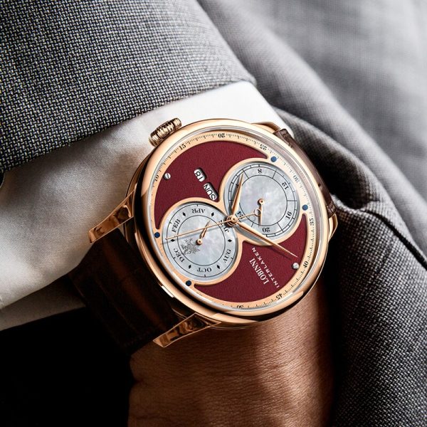 ⁦Lobinni Fashion Automatic Men Mechaincal Watch Luxury Week Male Wristwatch Date Mooth Waterproof Sapphire 24 Hours Leather Clock⁩ - الصورة ⁦2⁩
