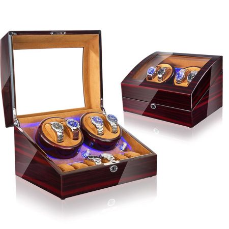 Luxury Wooden Watch Winder Motor Box Automatic Watch Box Display 시계 와인더