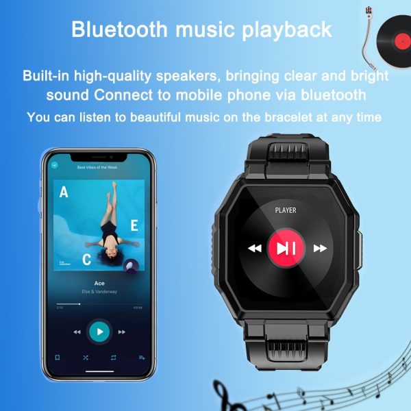 ⁦S_9 Bluetooth Call Smart Watch Men Full Touch Music Control Sports Fitness Tracker Smartwatch Blood Pressure Heart Rate⁩ - الصورة ⁦5⁩