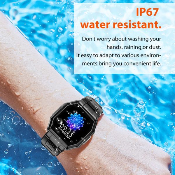 ⁦S_9 Bluetooth Call Smart Watch Men Full Touch Music Control Sports Fitness Tracker Smartwatch Blood Pressure Heart Rate⁩ - الصورة ⁦6⁩
