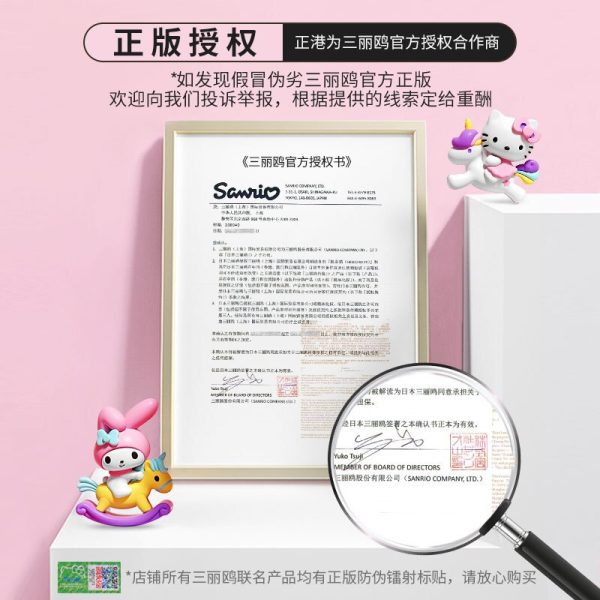 ⁦Sanrio Kids Smart Bracelet Alarm Clock Pedometer Calories Bluetooth Hello Kitty Melody Connamoroll Girls Watches Passometer IP67⁩ - الصورة ⁦2⁩