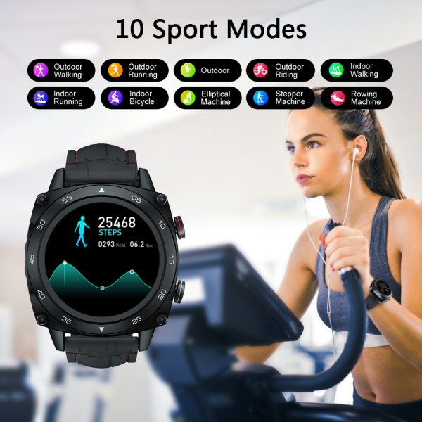 ⁦Cubot C3 SmartWatch Sport Heart Rate Sleep Monitor 5ATM Waterproof Touch Fitness Tracker Smart Watch for Men Women Android IOS⁩ - الصورة ⁦2⁩