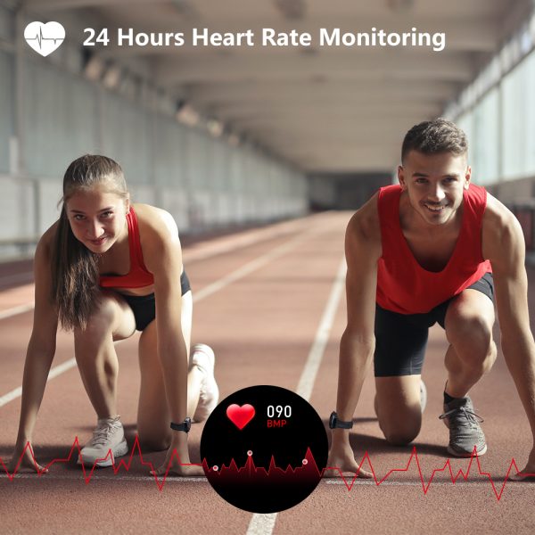 ⁦Cubot C3 SmartWatch Sport Heart Rate Sleep Monitor 5ATM Waterproof Touch Fitness Tracker Smart Watch for Men Women Android IOS⁩ - الصورة ⁦4⁩