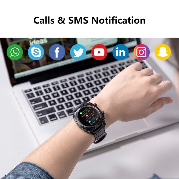 ⁦Cubot C3 SmartWatch Sport Heart Rate Sleep Monitor 5ATM Waterproof Touch Fitness Tracker Smart Watch for Men Women Android IOS⁩ - الصورة ⁦6⁩