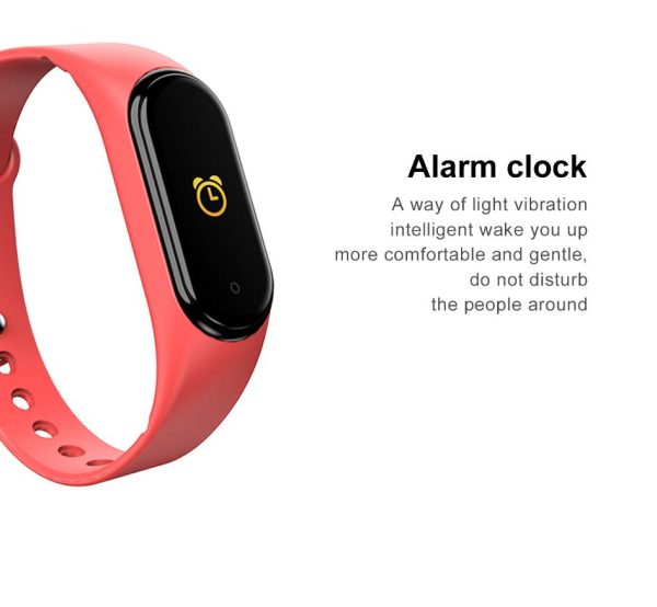 ⁦Fitness M4 Color Screen Smart Sport Bracelet Activity Running Tracker Heart Rate For Children Men Women Watch For IOS Android M3⁩ - الصورة ⁦2⁩