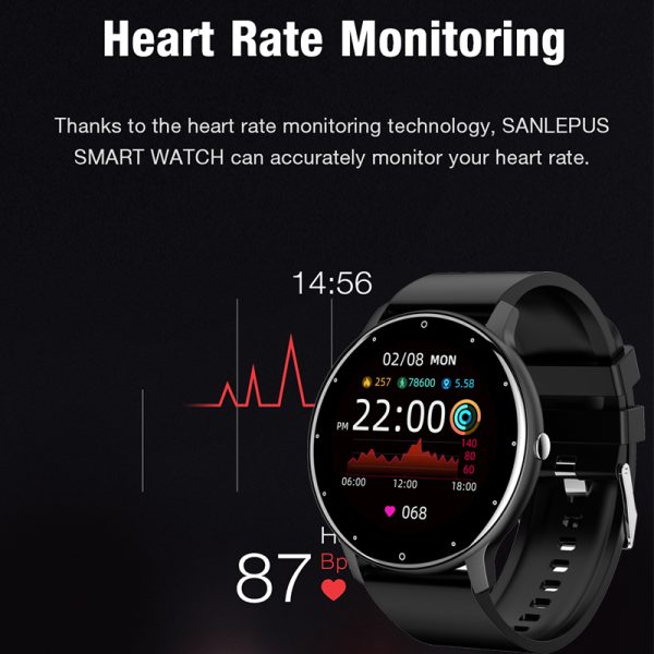 ⁦LIGE 2021 New Smart Watch Men Full Touch Screen Sport Fitness⁩ - الصورة ⁦2⁩