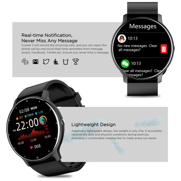 ⁦LIGE 2021 New Smart Watch Men Full Touch Screen Sport Fitness⁩ - الصورة ⁦6⁩
