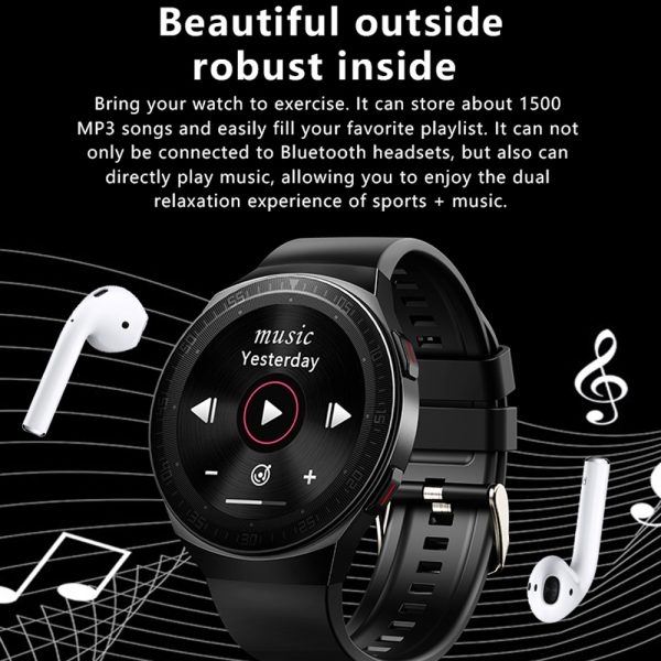 ⁦MT-3 8G Memory Music Smart Watch Men Bluetooth Call Full Touch Screen Waterproof Smartwatch Recording Function Sports Bracelet⁩ - الصورة ⁦2⁩
