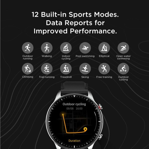 ⁦New Amazfit GTR 2 Smartwatch 14 Days Battery Life Alexa Built-in Time Control Sleep Monitoring Smart Watch For Android iOS Phone⁩ - الصورة ⁦2⁩