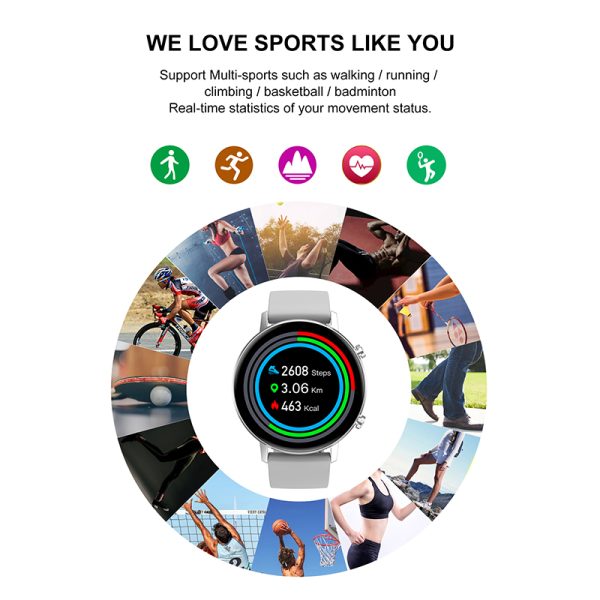 ⁦Smart Watch Women DT96 360*360 Smartwatch Multi-sports Fitness Tracker Heart Rate Monitor Blood Pressure Oxygen For Apple phone⁩ - الصورة ⁦2⁩