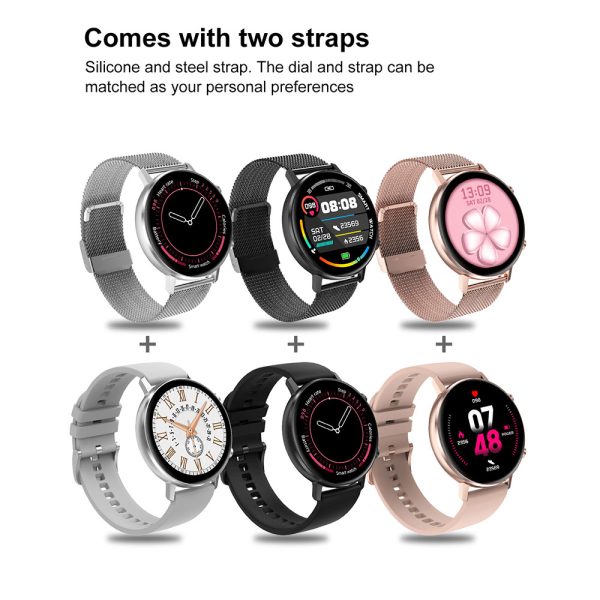 ⁦Smart Watch Women DT96 360*360 Smartwatch Multi-sports Fitness Tracker Heart Rate Monitor Blood Pressure Oxygen For Apple phone⁩ - الصورة ⁦5⁩
