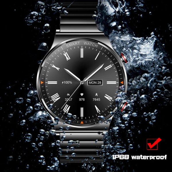 ⁦Smart Watches Men 454*454 HD 1.39 inch display Bluetooth Call IP68 Waterproof Music Player Link Bluetooth Headset Smartwatch Men⁩ - الصورة ⁦3⁩