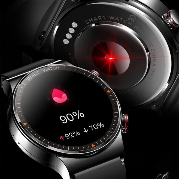 ⁦Smart Watches Men 454*454 HD 1.39 inch display Bluetooth Call IP68 Waterproof Music Player Link Bluetooth Headset Smartwatch Men⁩ - الصورة ⁦4⁩