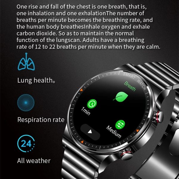 ⁦Smart Watches Men 454*454 HD 1.39 inch display Bluetooth Call IP68 Waterproof Music Player Link Bluetooth Headset Smartwatch Men⁩ - الصورة ⁦5⁩