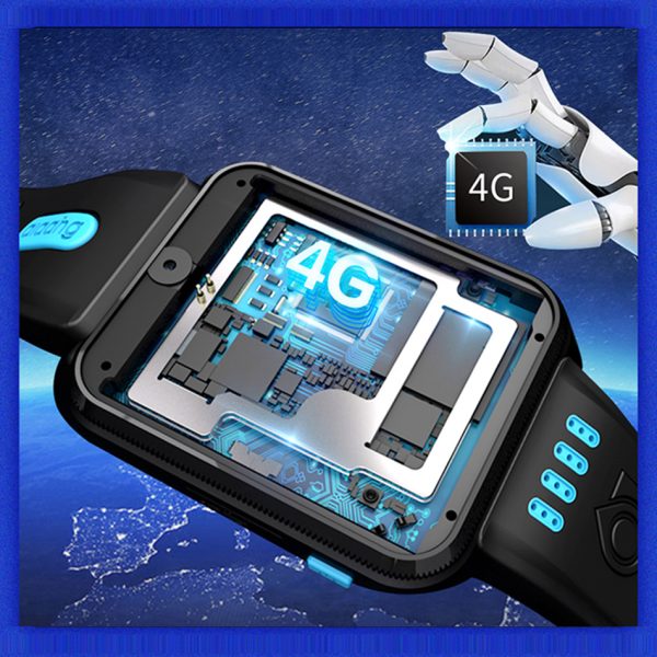 ⁦W5 4G Video Call Dual Camera Smart Watch Phone 4 Core CPU 8GB 16GB GPS WIFI Student Children App Store Android 9.0 Smartwatch⁩ - الصورة ⁦4⁩