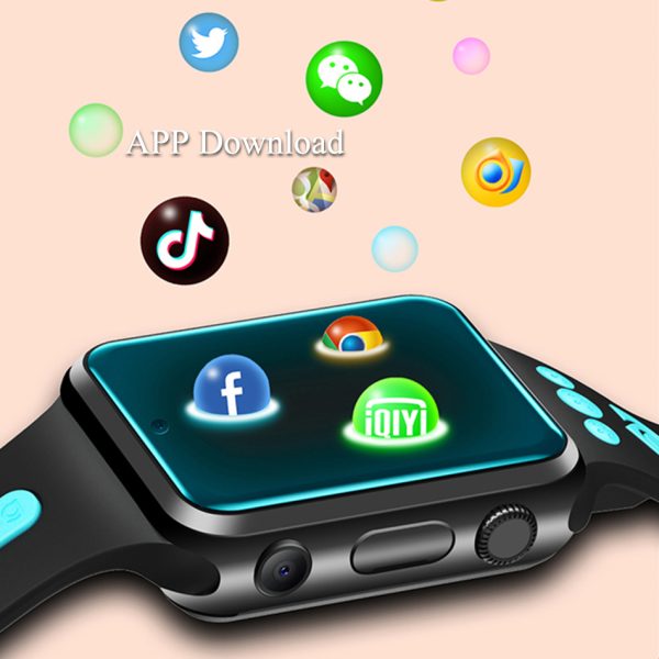 ⁦W5 4G Video Call Dual Camera Smart Watch Phone 4 Core CPU 8GB 16GB GPS WIFI Student Children App Store Android 9.0 Smartwatch⁩ - الصورة ⁦5⁩