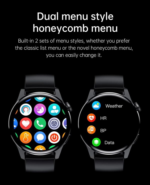 ⁦2021 New For HUAWEI Smart Watch Men Waterproof Sport Fitness Tracker Weather Display Bluetooth Call Smartwatch For Android IOS⁩ - الصورة ⁦5⁩