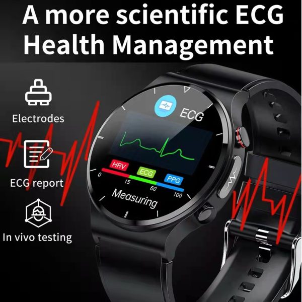 ⁦2022 New ECG PPG Smart Watch Men Blood Pressure Heart Rate Watches IP68 Waterproof Fitness Tracker Smartwatch For Huawei Xiaomi⁩ - الصورة ⁦3⁩
