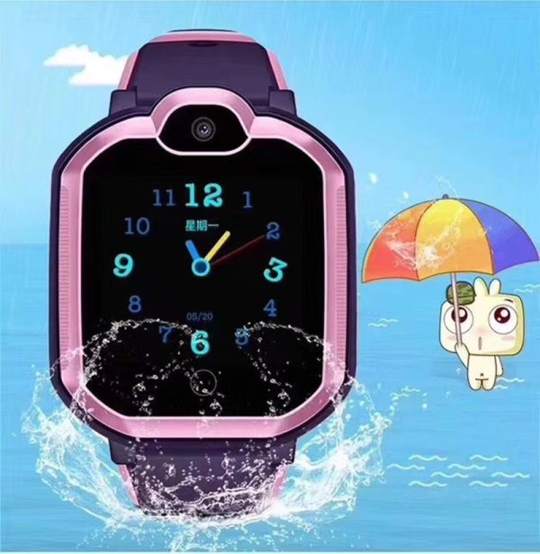 ⁦Children Tracker Smart Phone Watch Waterproof IP67 LBS position SOS call Wristwatch Camera IOS Android Smart Kids watch Gift E18⁩ - الصورة ⁦2⁩