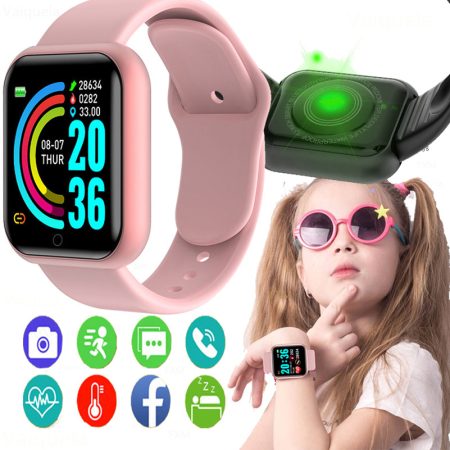 Connected Watch Child Color Screen Smart Sport Bracelet Activity Running Tracker Heart Rate Digital Electronic Watch Y68