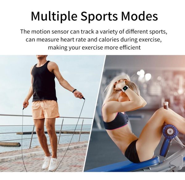 ⁦Digital Smart Sport Watch Children's and Adult's Health Fitness Step Count Information Reminder Wrist Watch for Men Women Hours⁩ - الصورة ⁦2⁩