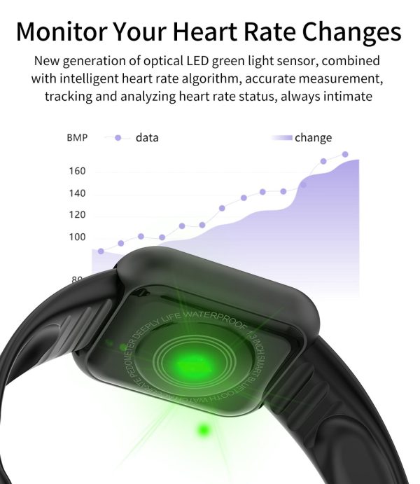 ⁦Digital Smart Sport Watch Children's and Adult's Health Fitness Step Count Information Reminder Wrist Watch for Men Women Hours⁩ - الصورة ⁦3⁩