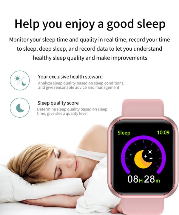 ⁦Digital Smart Sport Watch Children's and Adult's Health Fitness Step Count Information Reminder Wrist Watch for Men Women Hours⁩ - الصورة ⁦4⁩