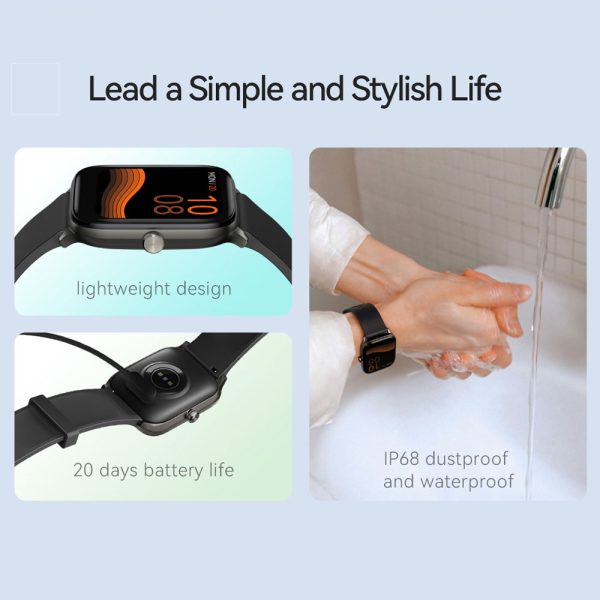 ⁦Haylou GST smart watch Men Women watch Blood oxygen Heart Rate Sleep monitor 12 Sport Models Custom watch face Global version⁩ - الصورة ⁦3⁩