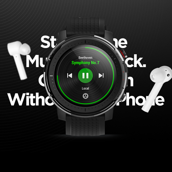 ⁦IN Stock Global Version New Amazfit Stratos 3 Smart Watch GPS 5ATM Music Dual Mode 14 Days Smartwatch For Android 2019⁩ - الصورة ⁦5⁩