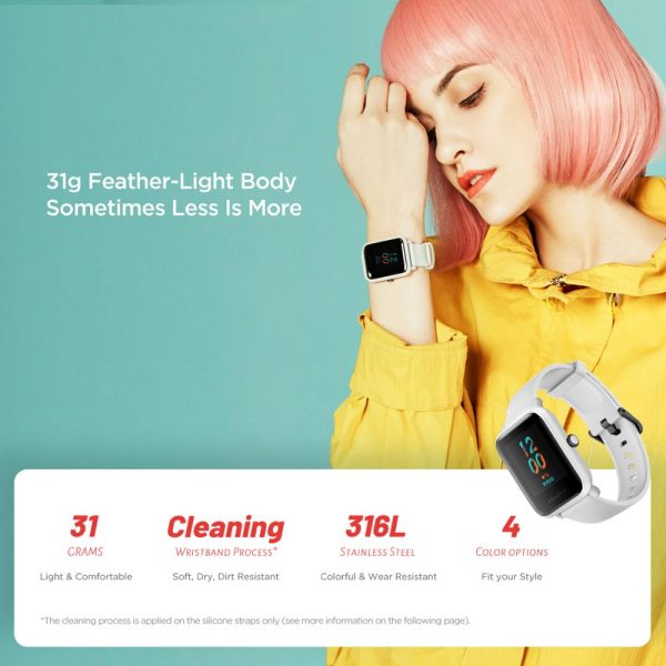 ⁦In Stock 2020 Global Amazfit Bip S Smartwatch 5ATM waterproof built in GPS GLONASS Smart Watch for Android iOS Phone⁩ - الصورة ⁦6⁩