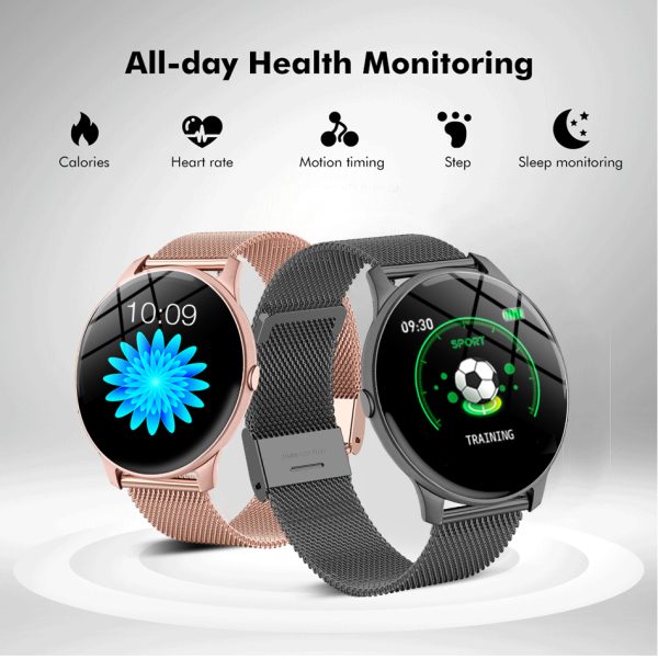⁦LIGE 2021 Fashion Smart Watch Ladies Heart Rate Blood Pressure Multifunctional Sport Watch Men Woman Waterproof Smartwatch Women⁩ - الصورة ⁦2⁩