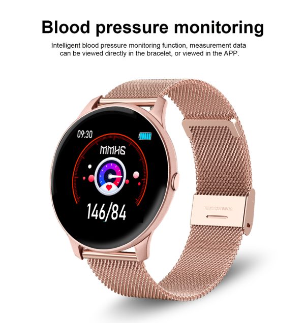 ⁦LIGE 2021 Fashion Smart Watch Ladies Heart Rate Blood Pressure Multifunctional Sport Watch Men Woman Waterproof Smartwatch Women⁩ - الصورة ⁦5⁩