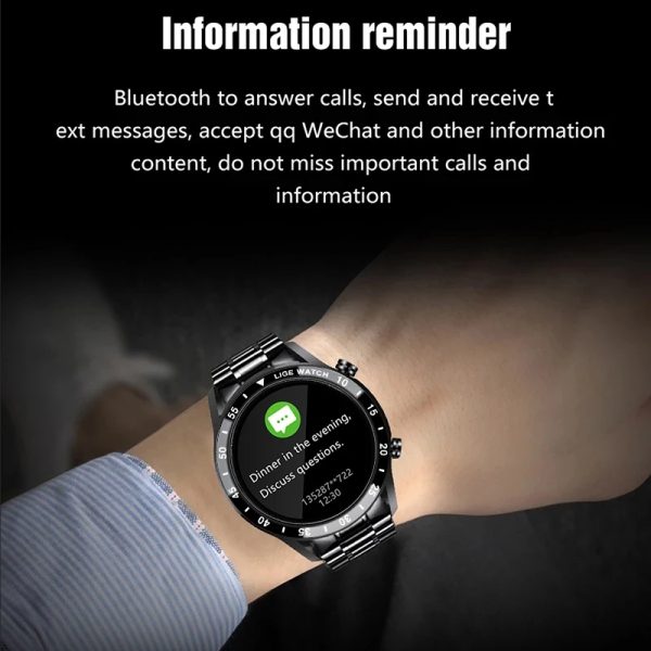 ⁦LIGE 2021 New Men Smart Watch Bluetooth Call Watch IP67 Waterproof Sports Fitness Watch For Android IOS Smart Watch 2021 Box⁩ - الصورة ⁦3⁩