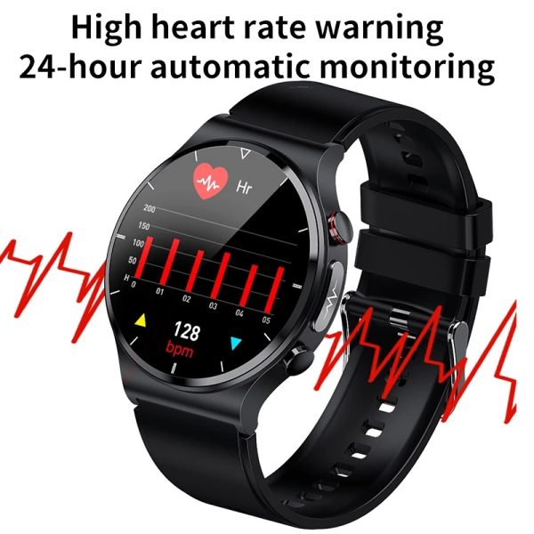 ⁦LIGE 2022 ECG PPG Smart Watch Men Heart Rate Blood Pressure Watch Health Fitness Tracker IP68 Waterproof Smartwatch For Xiaomi⁩ - الصورة ⁦4⁩