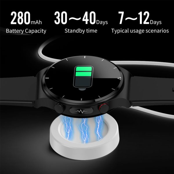 ⁦LIGE 2022 ECG PPG Smart Watch Men Heart Rate Blood Pressure Watch Health Fitness Tracker IP68 Waterproof Smartwatch For Xiaomi⁩ - الصورة ⁦6⁩